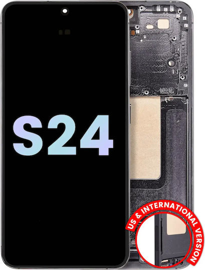 Oled Assembly Rahmen Samsung Galaxy S24 5G Us & International Version Service Pack Schwarz