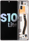 Oled Assembly Frame Samsung Galaxy S10 Lite Service Pack Prism White
