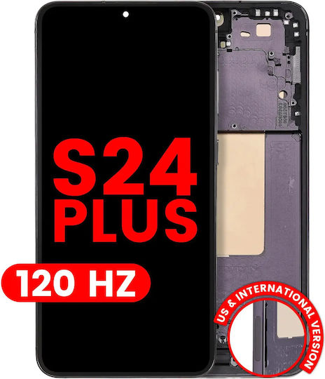 Oled Asamblare Cu Ramă Samsung Galaxy S24 Plus 5g Versiune US și Internațională Aftermarket Plus 120hz Negru Onix