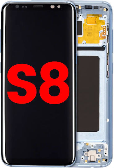 Oled Ersatzbildschirm Mit Rahmen Samsung Galaxy S8 Aftermarket Plus Korallenblau