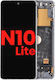 Oled Assembly Frame Samsung Galaxy Note 10 Lite Aftermarket Plus Aura Glow Silver