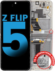 Inner Oled Assembly Frame Samsung Galaxy Z Flip 5 5g Us & International Aftermarket Cream