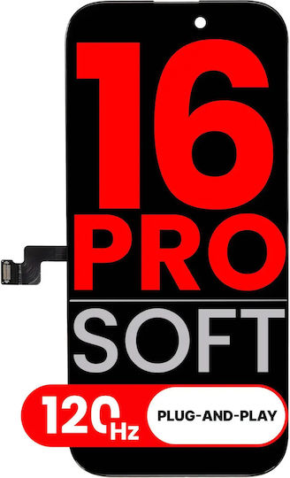 OLED Сглобка Съвместим iPhone 16 Pro Aftermarket Plus Soft 3.0 120Hz