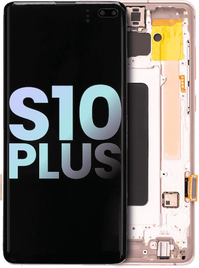 OLED Асембли Рамка Samsung Galaxy S10 Plus Service Pack Flamingo Pink
