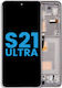 Lcd Assembly Frame Without Fingerprint Sensor Samsung Galaxy S21 Ultra Us & International Aftermarket Incell Phantom Silver