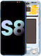 OLED Ersatzbildschirm Rahmen Samsung Galaxy S8 Service Pack Korallenblau