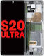 Oled Montage Rahmen Samsung Galaxy S20 Ultra 5G Nachbau Plus Wolkiges Weiß