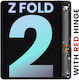 Inner Oled Assembly Frame Samsung Galaxy Z Fold 2 5g Service Pack Us & International Mystic Black Red Hinge