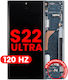 Oled Ersatzbildschirmrahmen Samsung Galaxy S22 Ultra 5G US & Internationale Version Nachmarkt Pro 120Hz Grüne