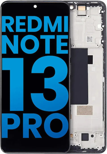 LCD Ersatzbildschirmrahmen Xiaomi Redmi Note 13 Pro 5G Nachbau Incell Mitternachtsschwarz
