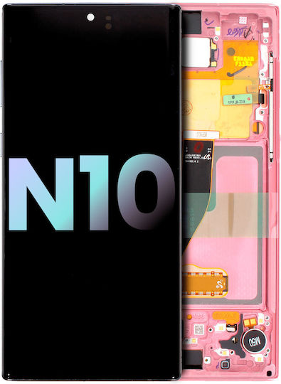 Oled Assembly Frame Samsung Galaxy Note 10 Service Pack Aura Pink