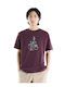 Sportliches Kurzarm T-Shirt Braun