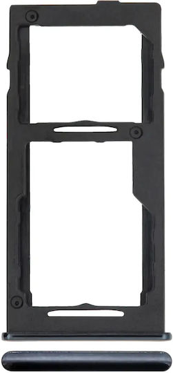 Dual SIM Kartenhalter Samsung Galaxy A42 5G A426 2020 Prism Dot Schwarz