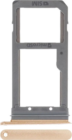 Single Sim Card Tray Samsung Galaxy S7 Edge Gold