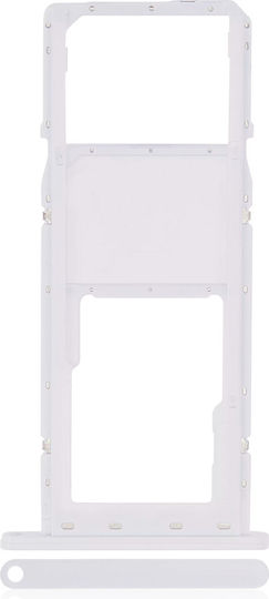 Einzelne SIM/SD-Kartenhalter Samsung Galaxy A02s A025 2020 A03 A035 2021 Weiß