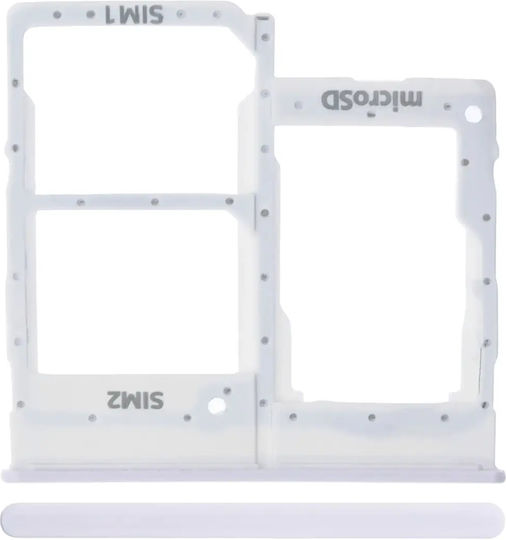 Dual Sim Card Tray Samsung Galaxy A20e A202 2019 White