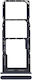 Dual Sim Card Tray Samsung Galaxy A12 A125 2020 Black