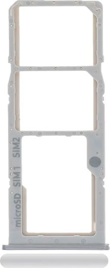 Dual Sim Card Tray Samsung Galaxy A71 A715 2020 Prism Crush Silver
