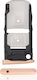 Тава За SIM Карта Motorola Moto Z Force Droid Xt1650-02 2016 Розово Злато