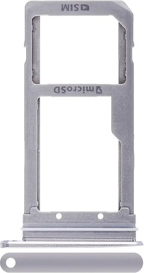 Single Sim Card Tray Samsung Galaxy S7 Edge Silver