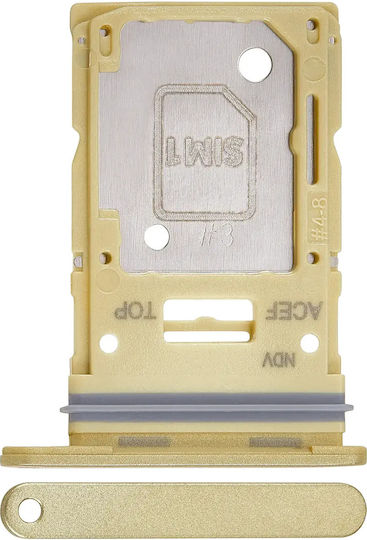 Dual Sim Kartenhalter Samsung Galaxy A35 A356 2024 Premium Zitronengelb