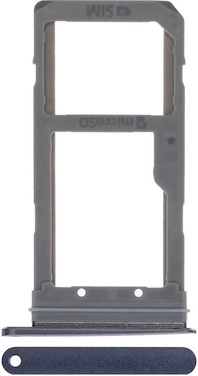 Single Sim Card Tray Samsung Galaxy S7 Edge Black