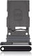 Einzelner SIM-Kartenhalter Samsung Galaxy S23 5G S23 Plus 5G Phantom Schwarz