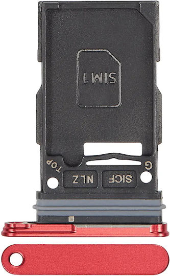 Single Sim Card Tray Samsung Galaxy S25 S25 Plus Premium Coral Red