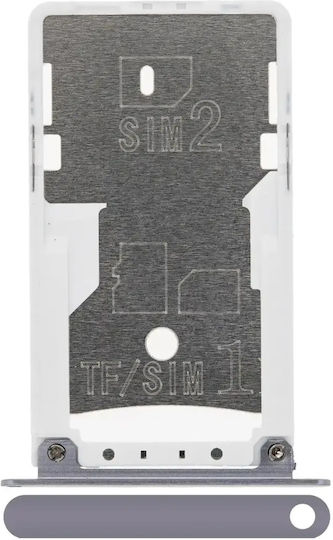Sim Card Tray Xiaomi Redmi Note 4x Platinum Silver
