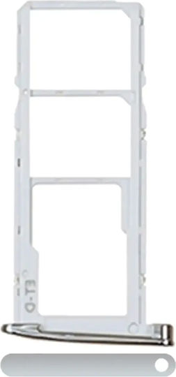 Dual Sim Card Tray Motorola Moto G6 Xt1925 2018 Silber