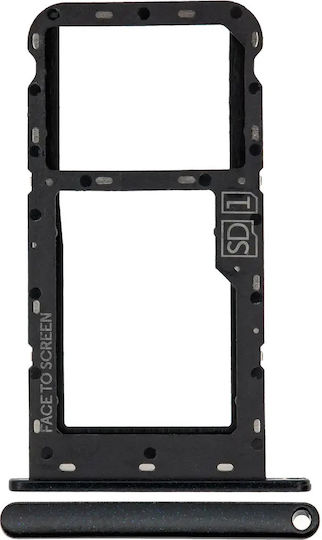 Single SIM-Kartenhalter Motorola Moto G7 Play Xt1952 2019 Schwarze US-Version