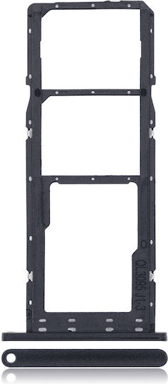 Dual SIM Kartenhalter Samsung Galaxy A02s A025 2020 A03 A035 2021 Schwarz