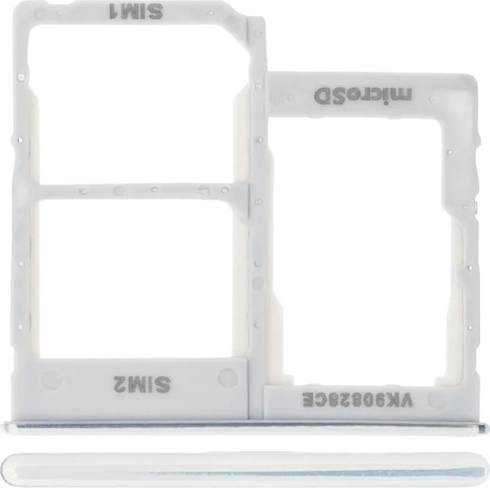 Dual Sim Card Tray Samsung Galaxy A40 A405 2019 White