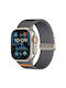 Apple Watch 42 44 45 46 49 mm Xdfind Парашутна Каишка Еластичен Нейлон Тъмно Сив