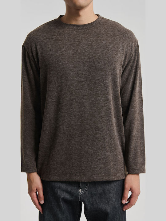 Royal Denim Herrenblusen Langarm Coffee MASUDA-...