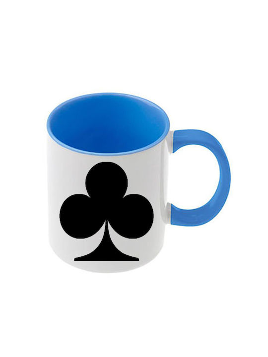 Alice Blaue Tasse Mit Griff Innen