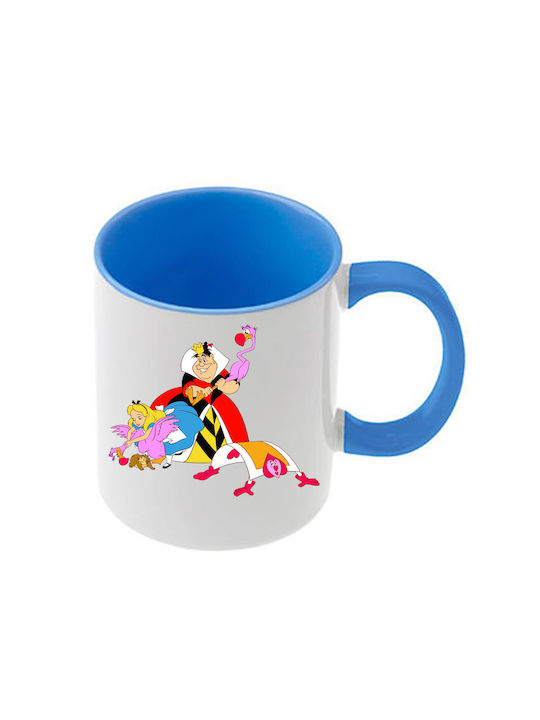 Alice Blaue Tasse Mit Griff Innen