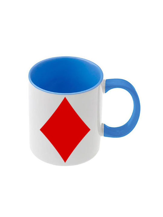 Alice Blaue Tasse Mit Griff Innen