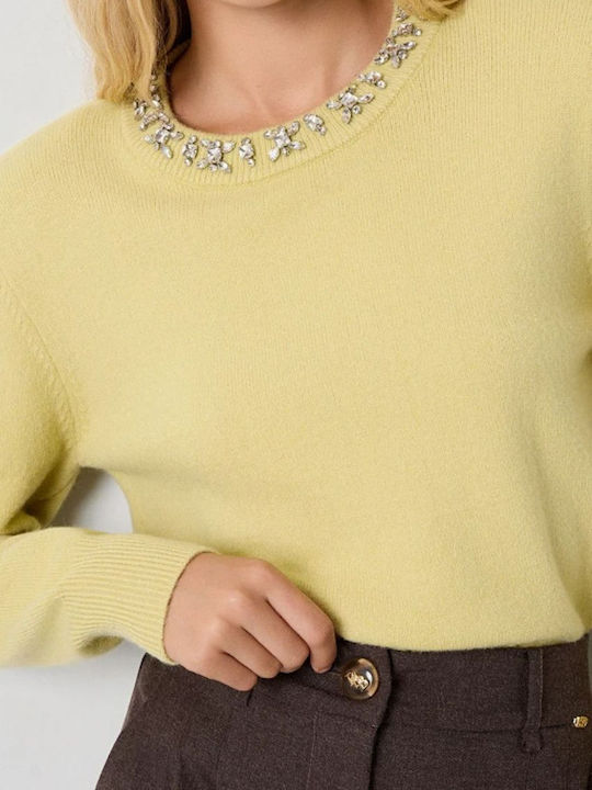 Women's Long Sleeve Sweater Light Green