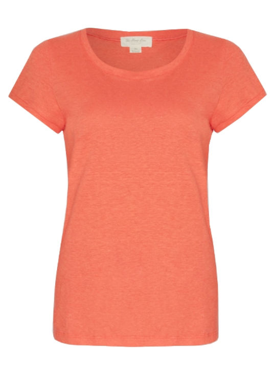 The Hemp Of Line Women's Cotton Coral Blouse