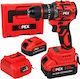Opex Tools OPX28037 Акумулаторен Двигател за Бормашина Brushless 21V 2x3Ah