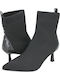 Leder Damen Stiefeletten Schwarz