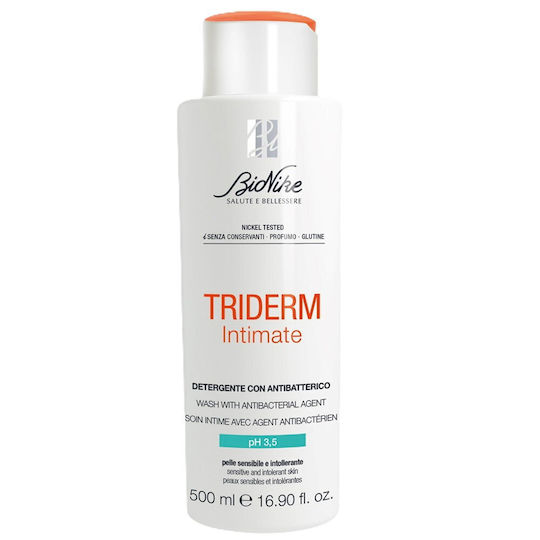 Bionike Triderm Intimate Gel για Απαλό Καθαρισμό της Ευαίσθητης Περιοχής 500ml