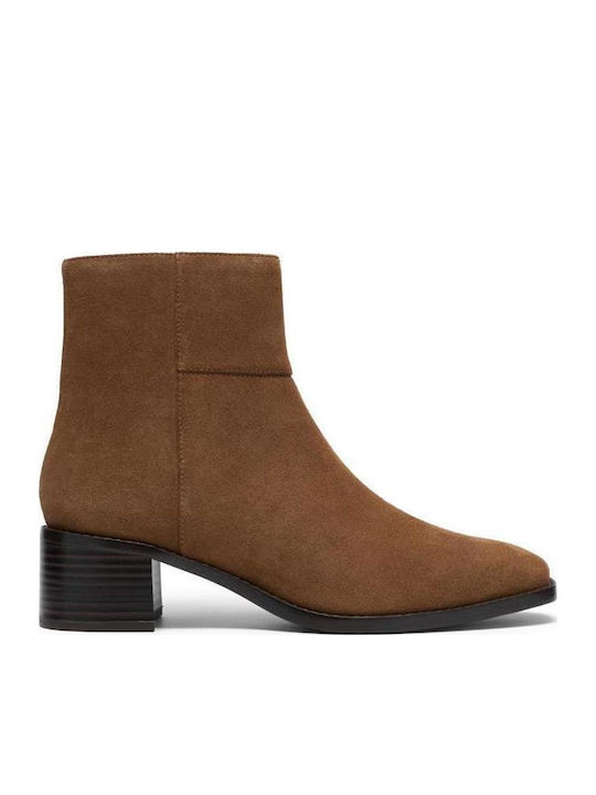 Top Leder Damen Stiefeletten Braune