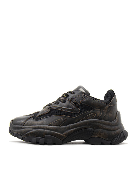 Ash Addict Bis Women's Chunky Sneakers Black-Beige