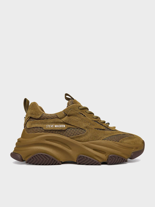 Possession-e Women's Chunky Sneakers Khaki