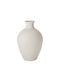 Zaros Decorative Metallic Ecru Vase H46cm