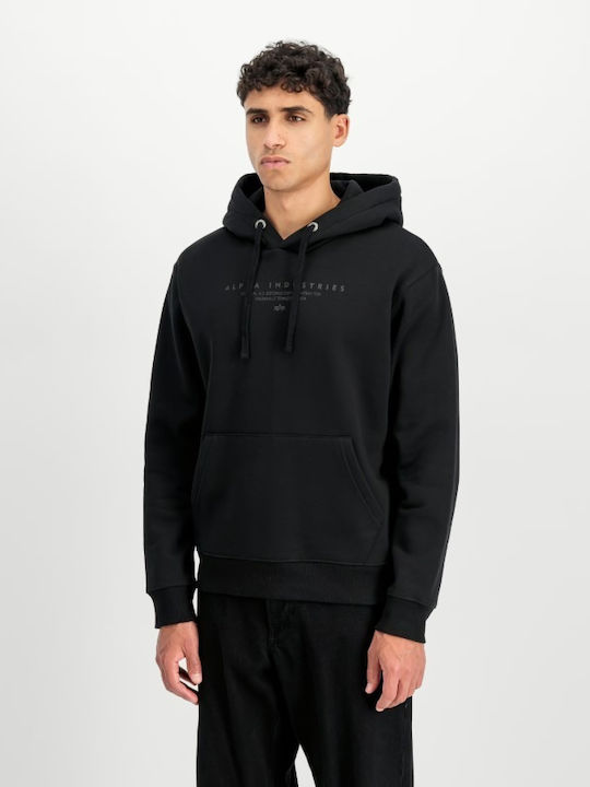 Alpha Hooded Sweatshirt Black