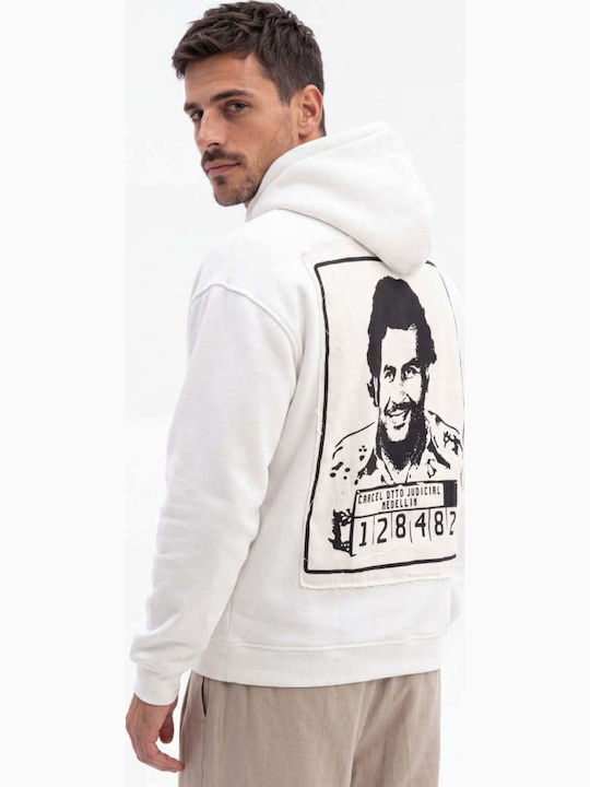 Ben Tailor Hooded White Sweatshirt
