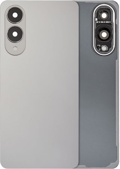 Задно Стъкло Капак Обектив Камера Samsung Galaxy S25 Edge Без Лого Следпазарен Плюс Титаниево Сребрист